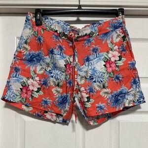 Tommy Bahama 100% Linen Colorful Tropical Shorts Women's Size S